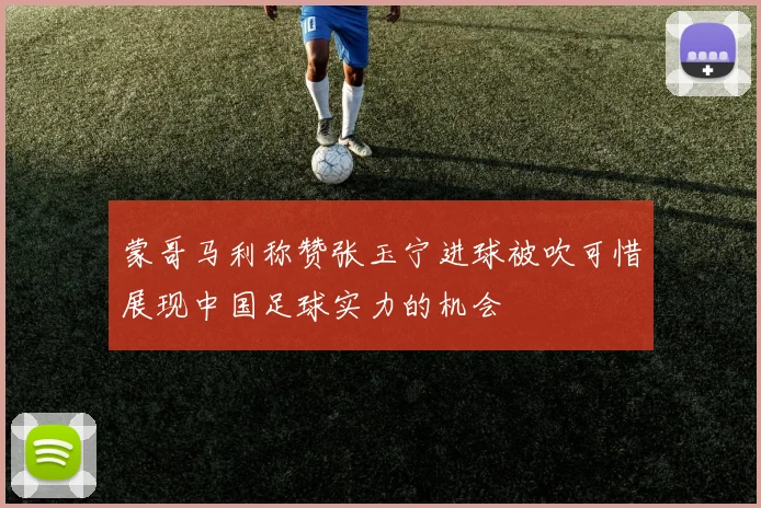 蒙哥马利称赞张玉宁进球被吹可惜展现中国足球实力的机会